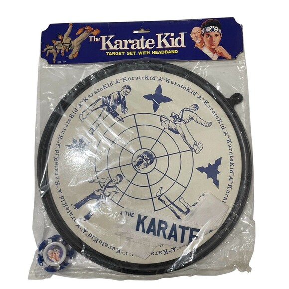 VTG 1986 The Karate Kid Target Set With Headband & Throwing Star NIB NOS Sealed